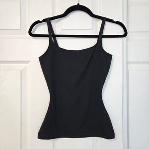 Spanx Thinstincts 2.0 Tank Very Black Shapewear Camisole Small Adjustable Straps